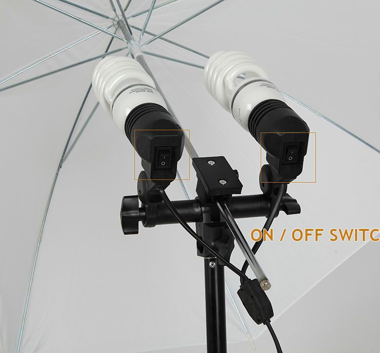 Continuous Light Set (1700w) with Umbrellas